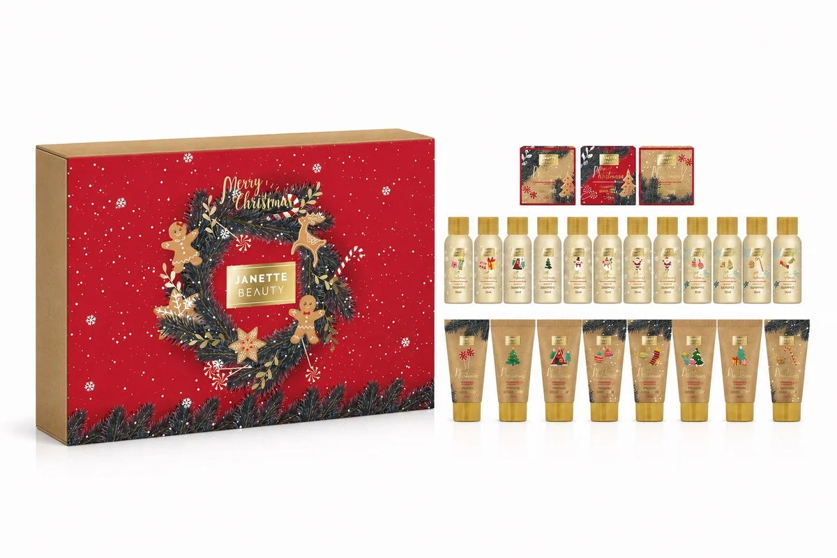 Kosmetický Adventní kalendář Janette Beauty – vůně vanilka a květ limetky