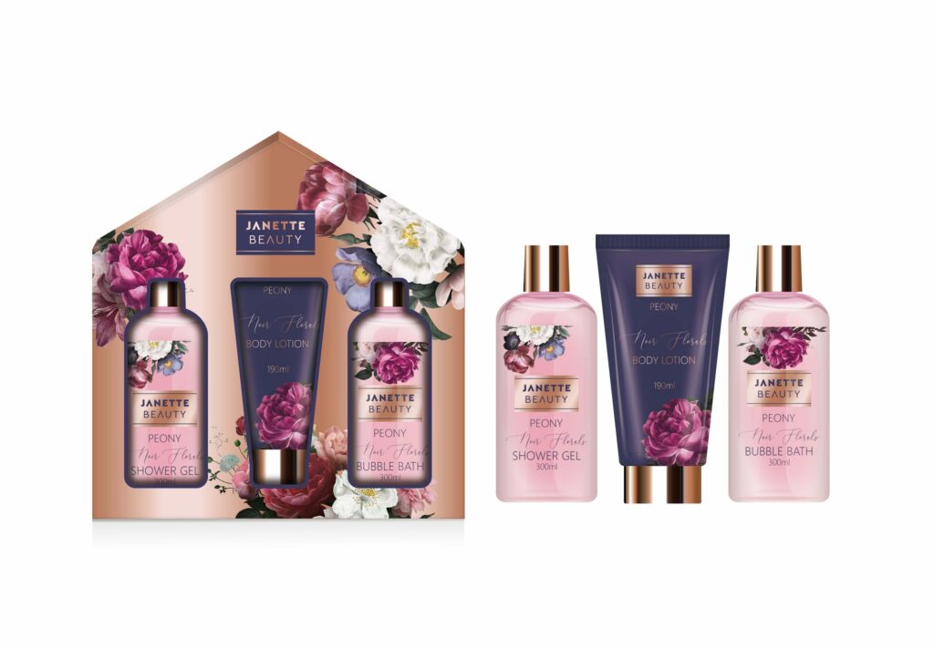 Ideální dárek PIVOŇKA je tříprvková kosmetická sada, která kombinuje tělovou péči s relaxačním koupelovým rituálem. Sprchový gel a pěna poskytují osvěžení a odpočinek, zatímco tělové mléko pokožku hydratuje a zanechává provoněnou romantickou květinovou vůní. Elegantní balení a vůně pivoňky z něj dělají krásný dárek pro ženy.