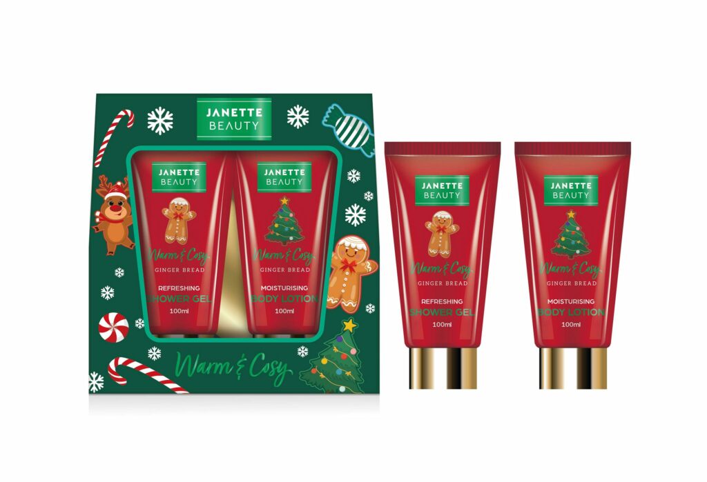 VÁNOČNÍ SET (Perníček) je praktická dvoudílná sada s tradiční vánoční vůní. Díky sprchovému gelu a tělovému mléku v tubě je ideální i na cesty, přitom nabízí kompletní základní péči o pokožku. Vůně čerstvě upečeného perníku navodí pocit sváteční pohody a činí z tohoto setu krásnou pozornost pro ženy.