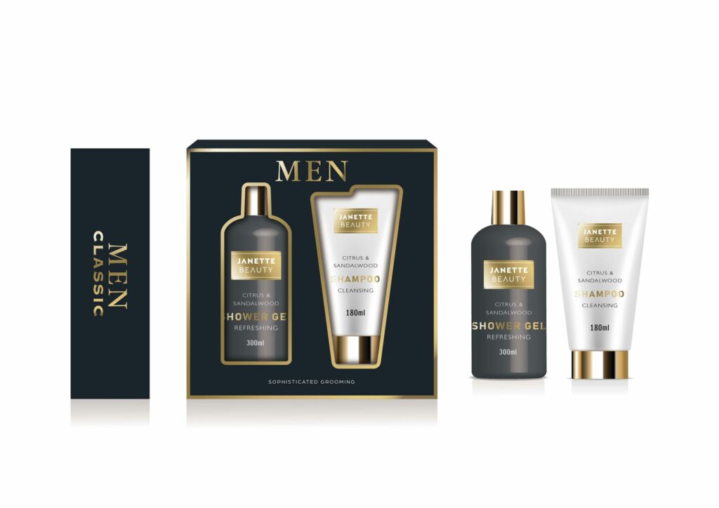 Luxusní pánská kosmetika, která spojuje dvě základní potřeby muže – péči o tělo a o vlasy. Sprchový gel přináší okamžité osvěžení a čistotu, šampon revitalizuje vlasy a dodává jim svěžest. Praktická dvojice se hodí na doma, do fitka i na cesty.