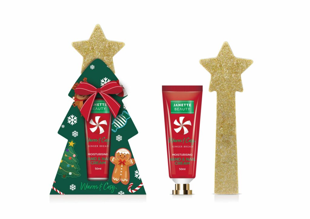 VÁNOČNÍ SET (Perníček) je praktická sada zaměřená na péči o ruce a nehty. Obsahuje voňavý krém a pilník, které společně tvoří ideální kombinaci pro každodenní použití. Hřejivá vůně perníčků navozuje pocit klidu a radosti, díky čemuž je tento set skvělým vánočním dárkem.