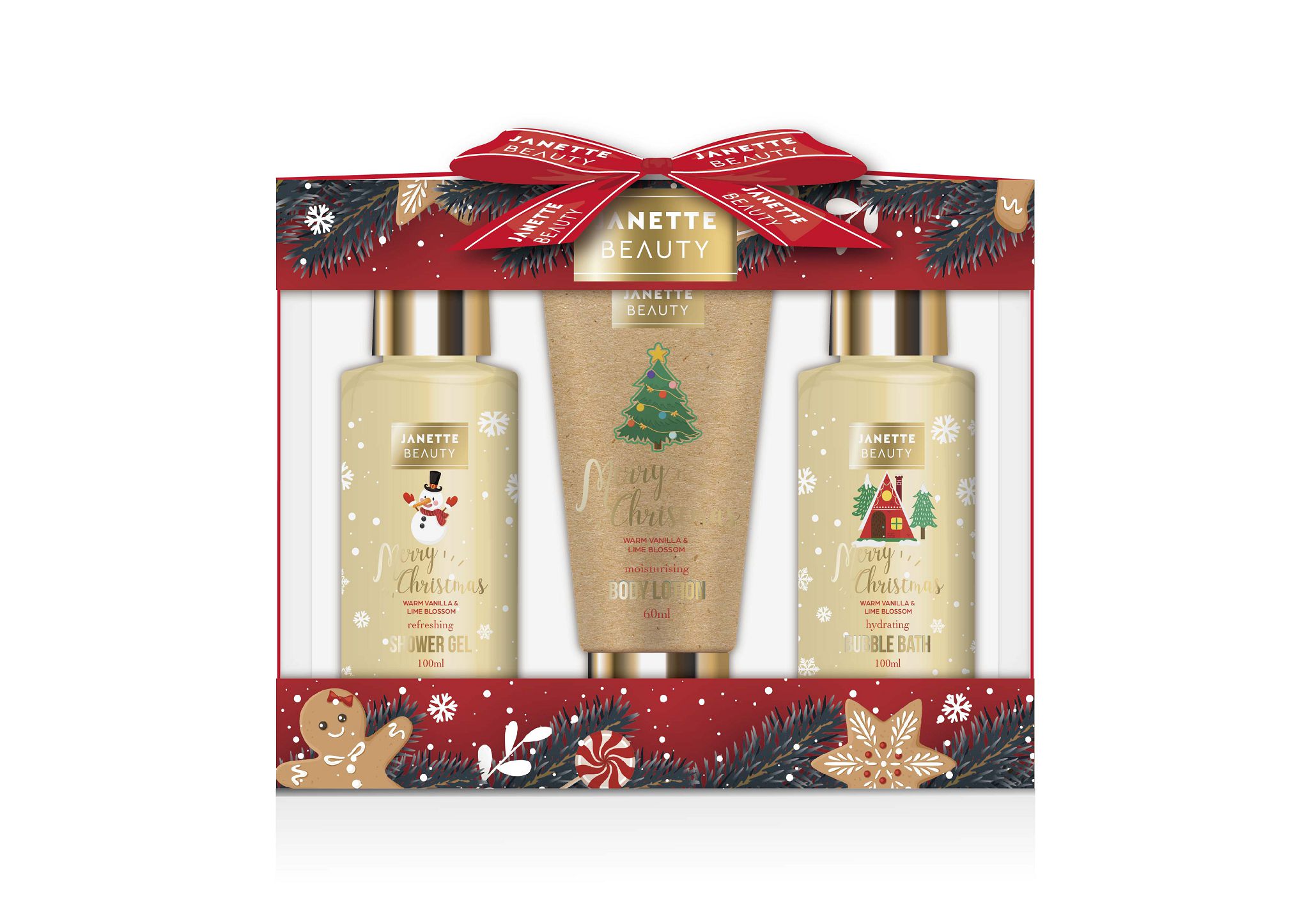 VÁNOČNÍ DÁREK s vůní Teplá vanilka a květ limetky je menší, ale praktická tříprvková sada, která spojuje každodenní péči s relaxací. Sprchový gel a pěna dodají svěžest i odpočinek, zatímco tělové mléko pokožku vyživí a provoní. Perfektní tip na dárek pod vánoční stromeček.