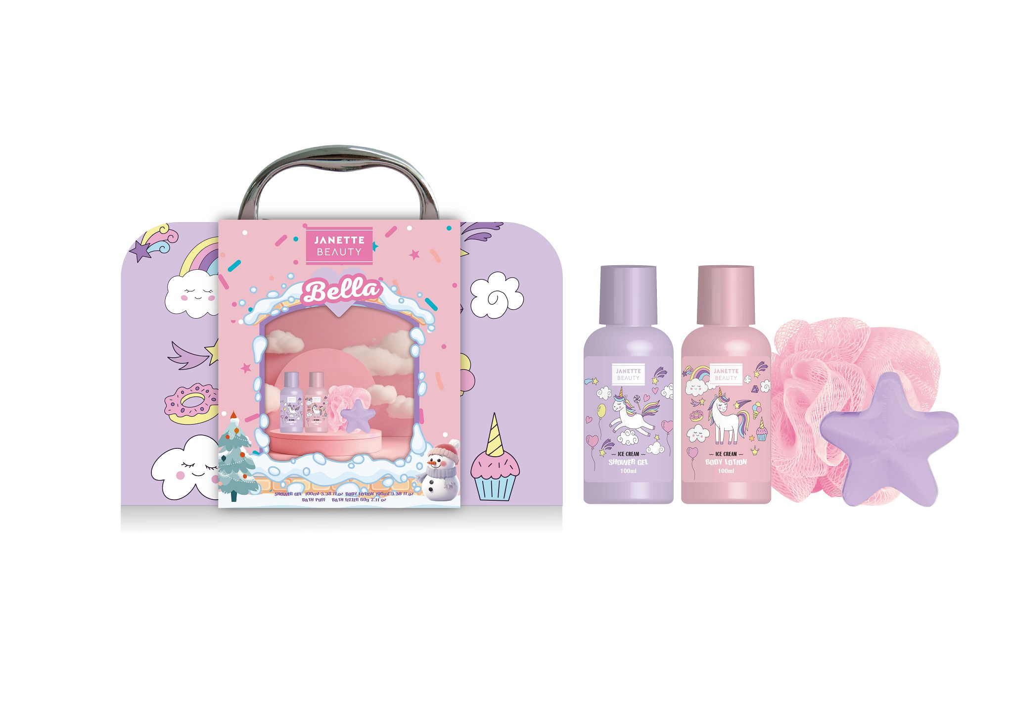 Dětská kosmetická kolekce Janette Beauty – vůně zmrzlina